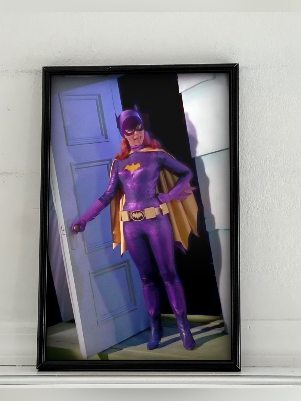 Batman Batgirl Yvonne Craig Pinup Girl Art Poster